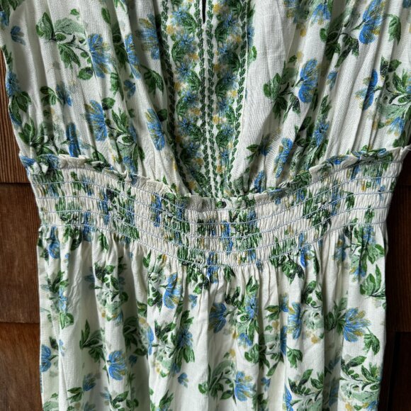 NWT Max Studio London Summer Blooms Smocked Maxi Dress in Women's X-Large - Picture 8 of 15